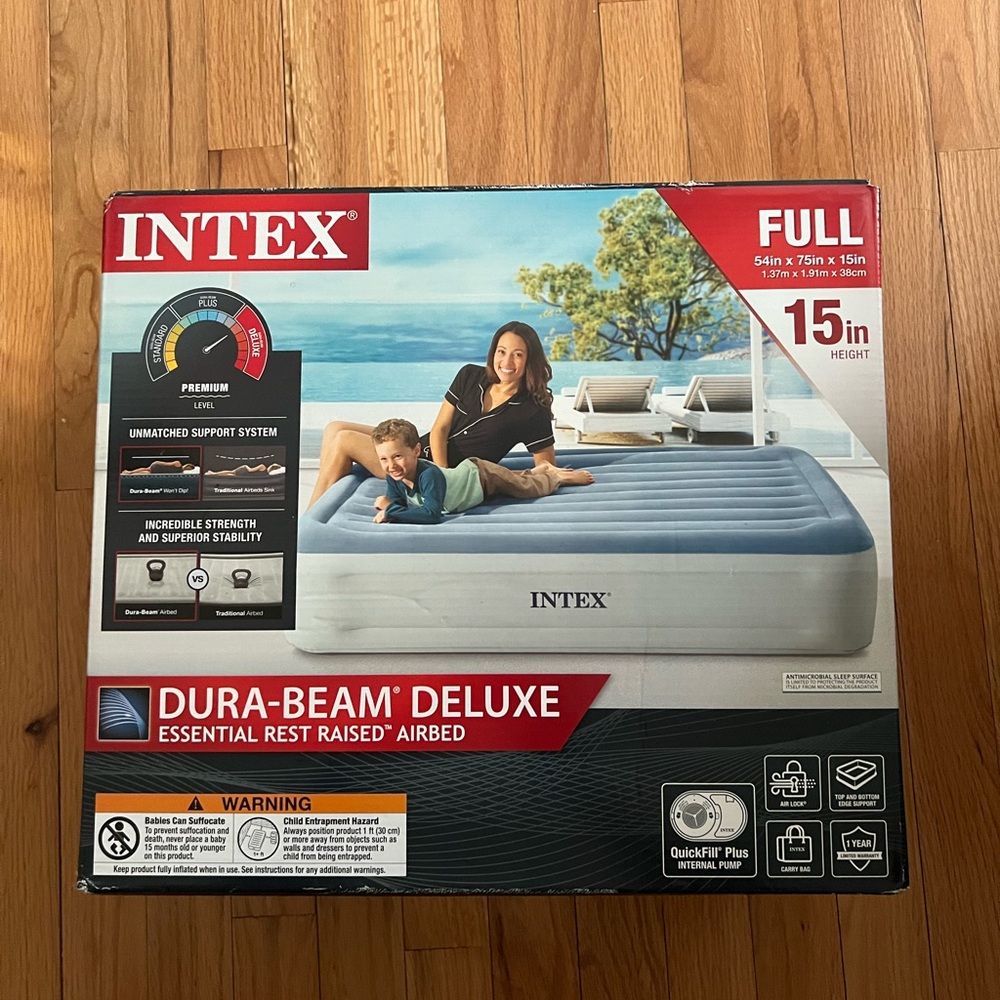 Brand new Intex full size airbed